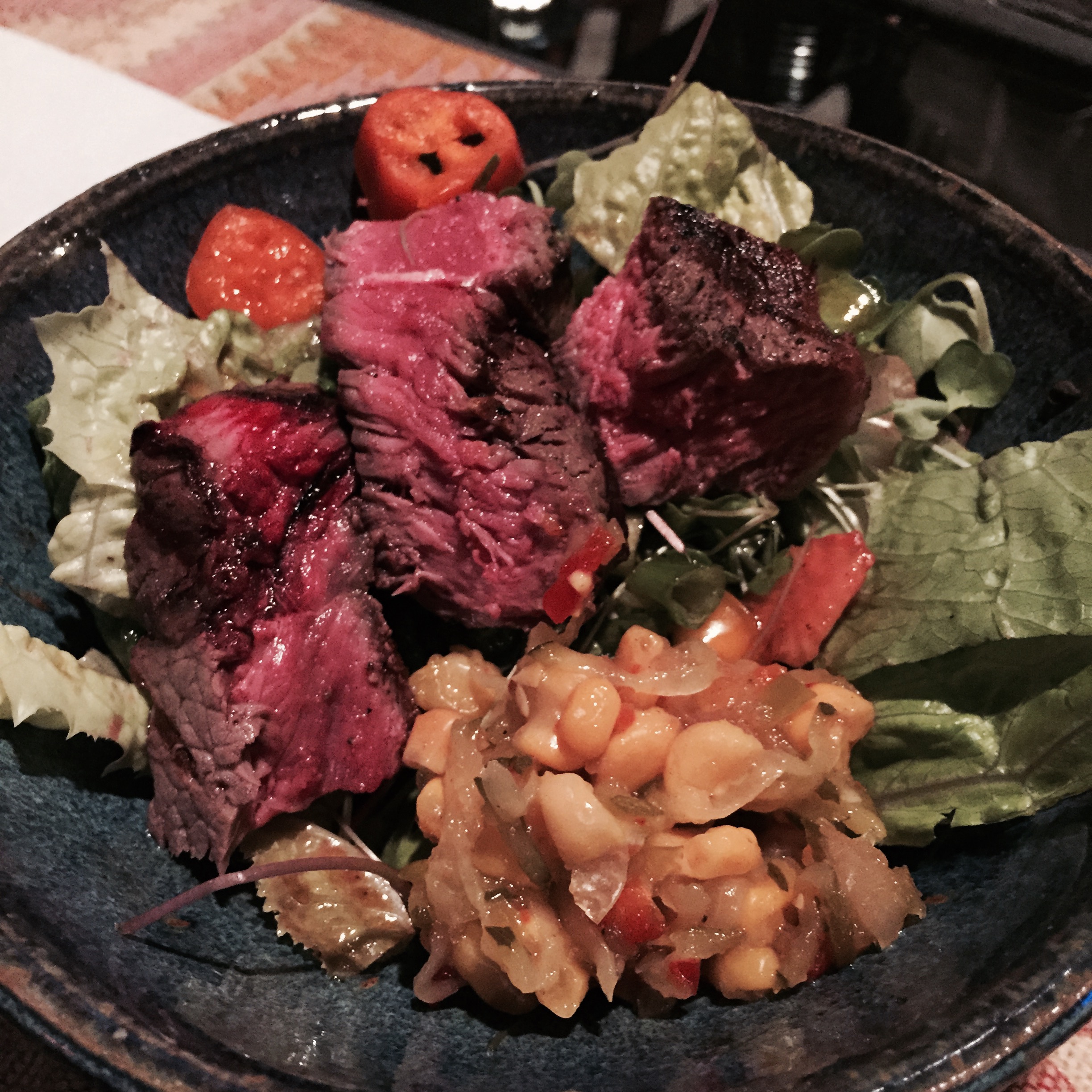 AJ's Fine Foods Porterhouse Steak Salad with Sweet Corn Relish