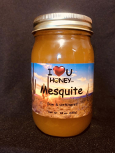 I LOVE U HONEY Mesquite Honey